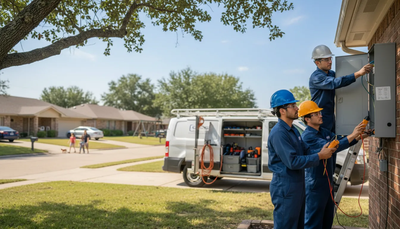Certified electrician providing emergency electrical services in Galt, IA